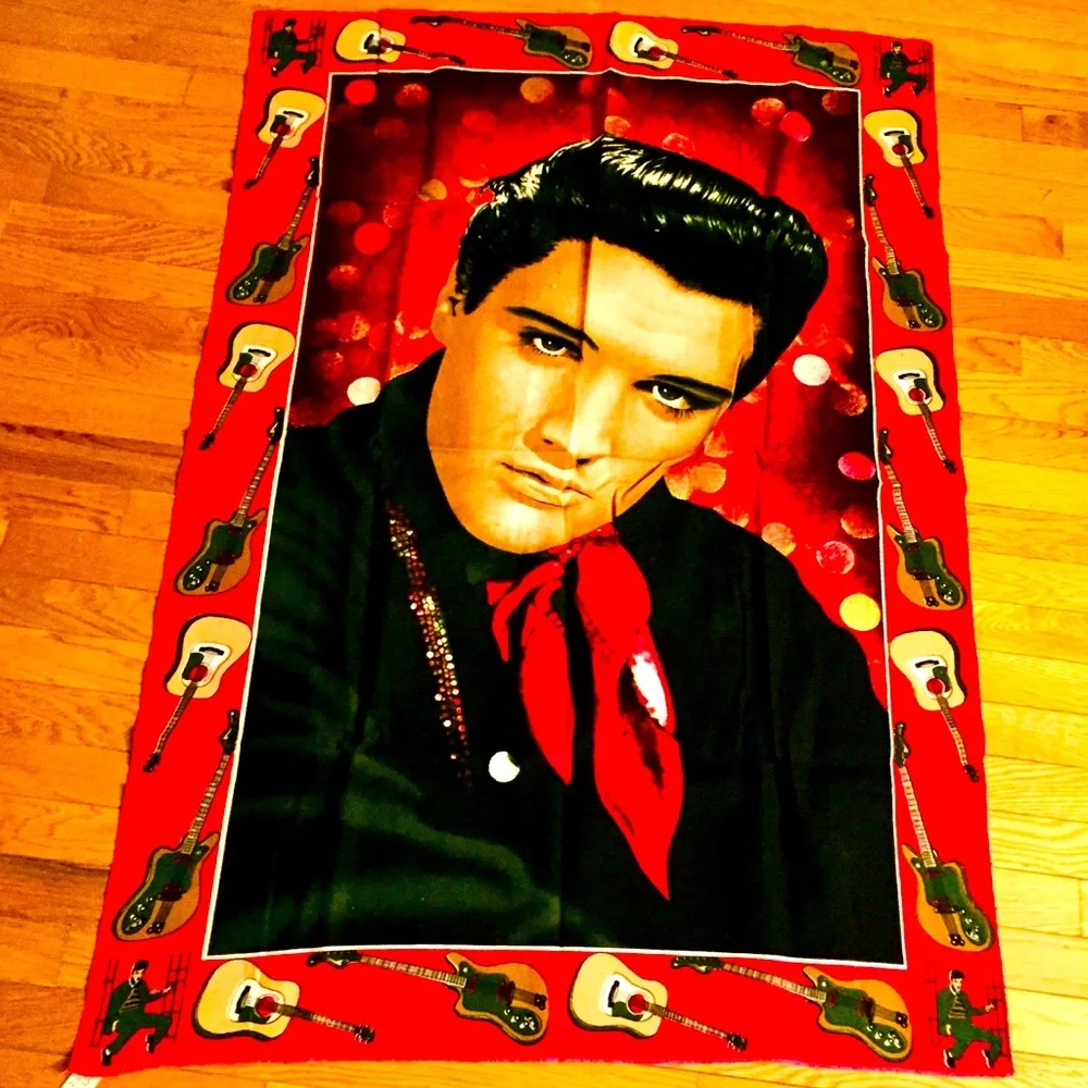 VINTAGE ELVIS PRESLEY 100% cotton wall hanging